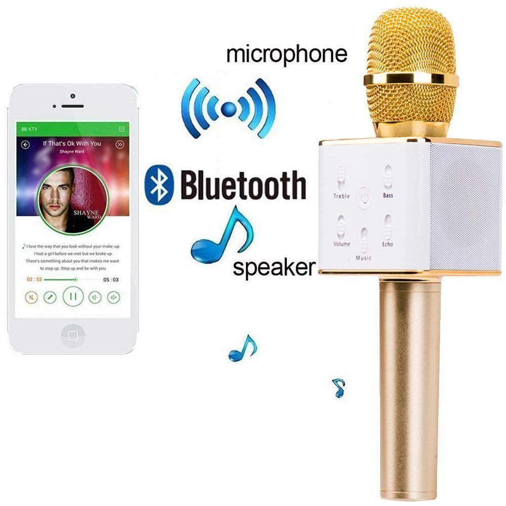 Q7 Bluetooth Wireless Karaoke Mike For With All Smart Phones - Multicolor - Image 6