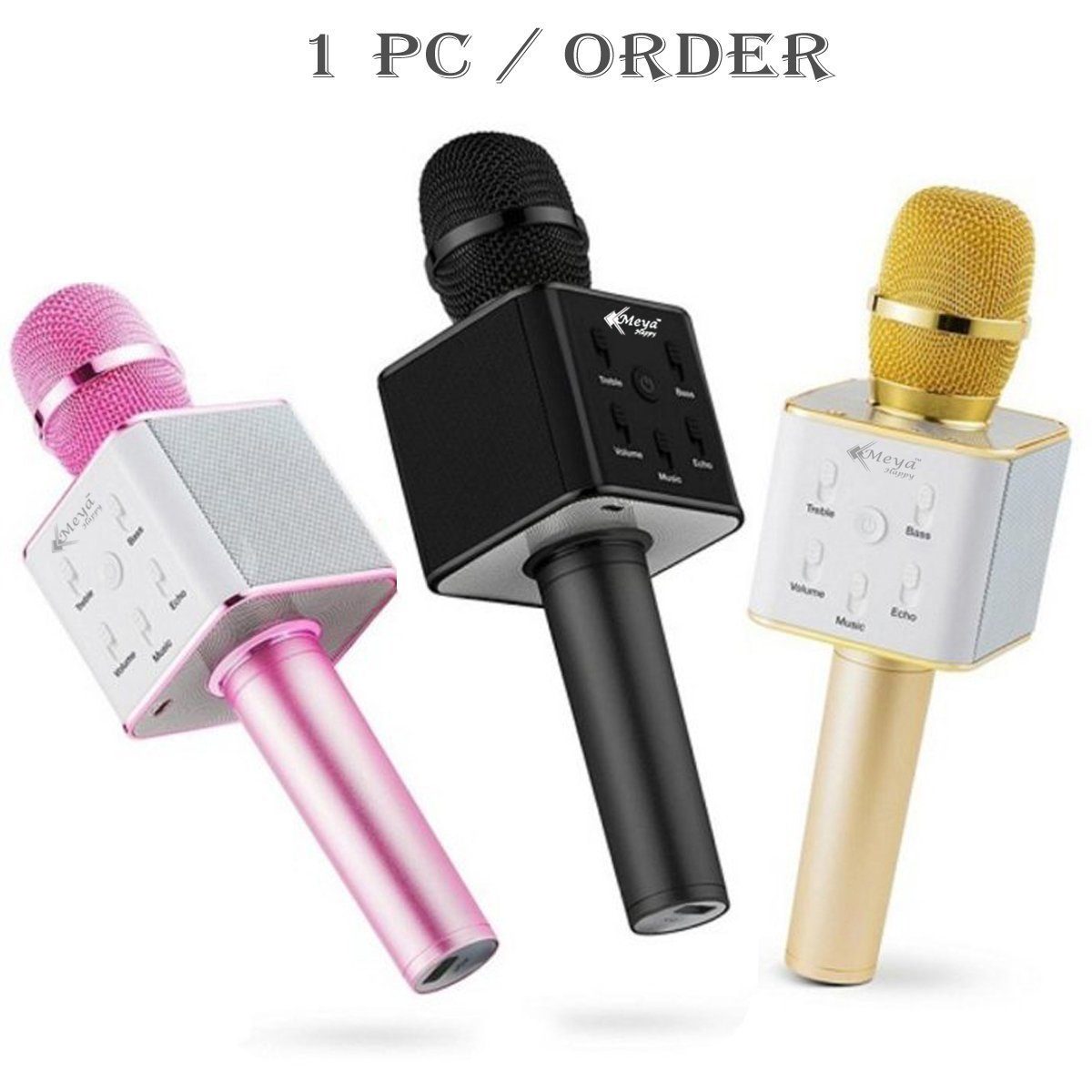 Q7 Bluetooth Wireless Karaoke Mike For With All Smart Phones - Multicolor - Image 7