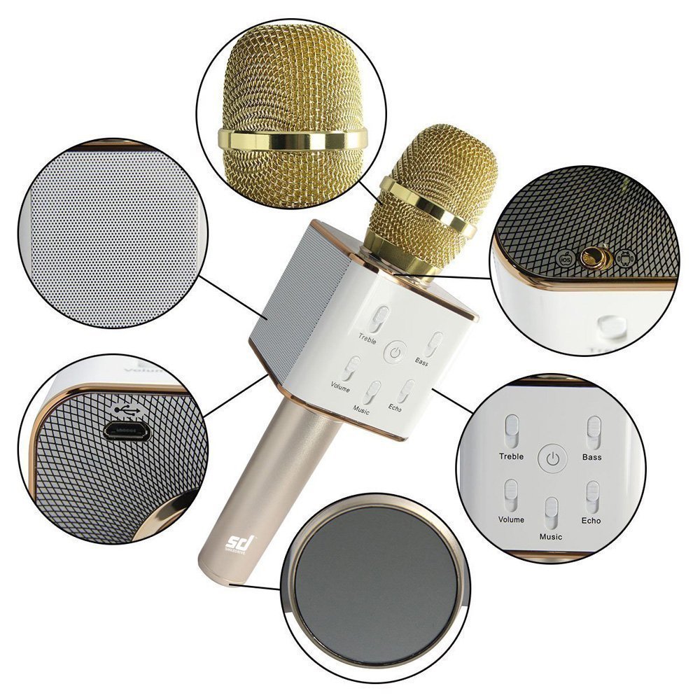 Q7 Bluetooth Wireless Karaoke Mike For With All Smart Phones - Multicolor - Image 13