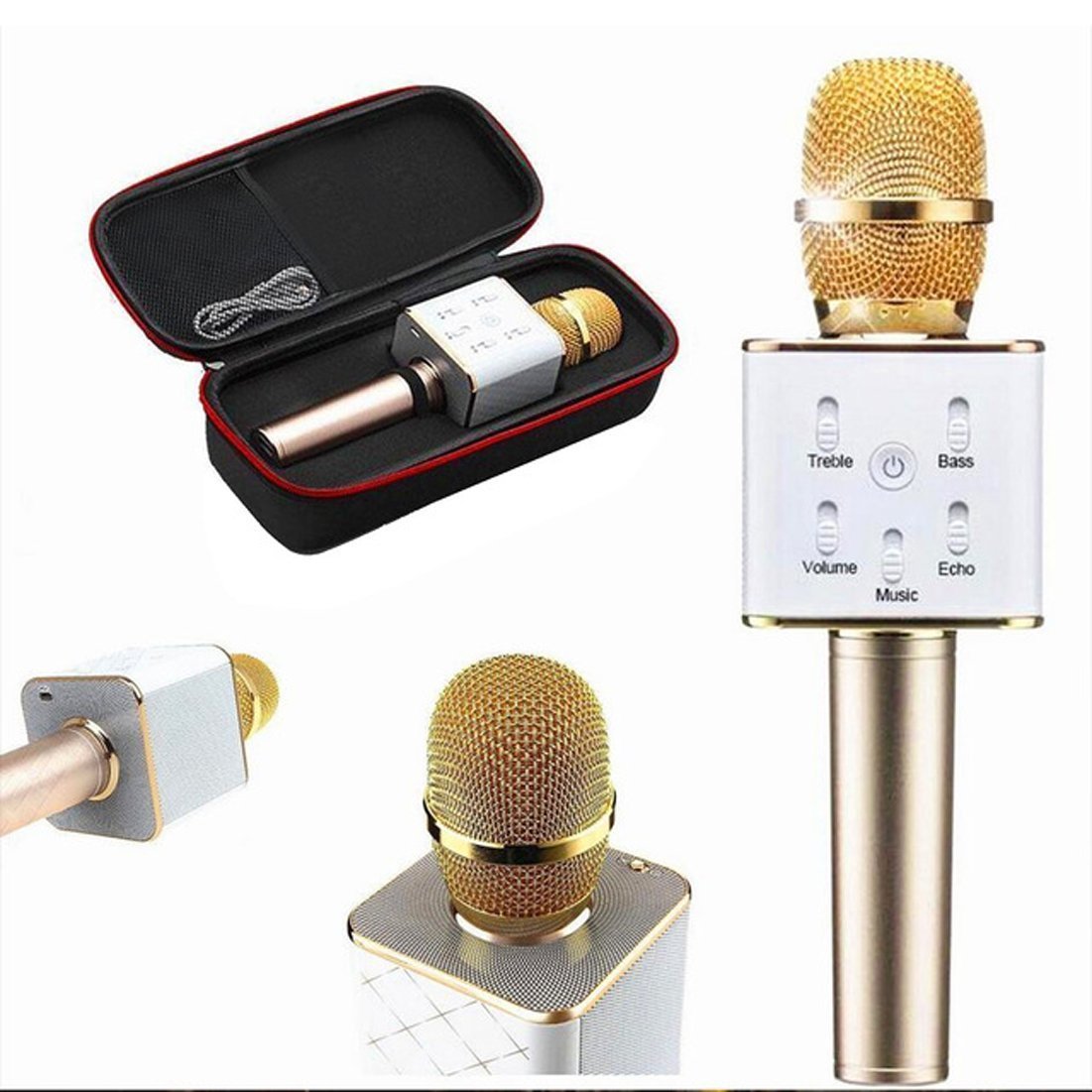 Q7 Bluetooth Wireless Karaoke Mike For With All Smart Phones - Multicolor - Image 8
